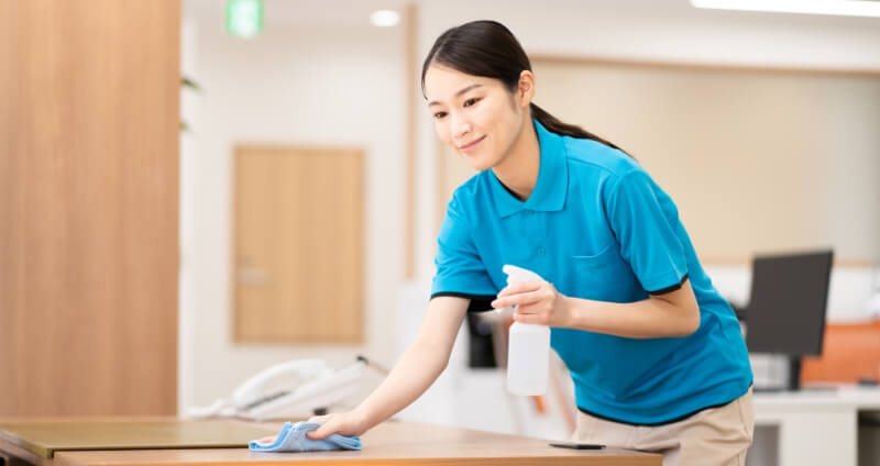 日常清掃のスタッフ